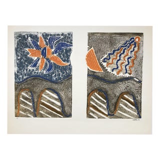 Otter B, The Bridge, 1990, Carborundum Etching For Sale