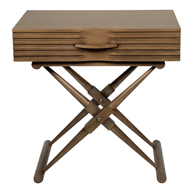 NOIR Zanta Side Table in Saddle Brown For Sale