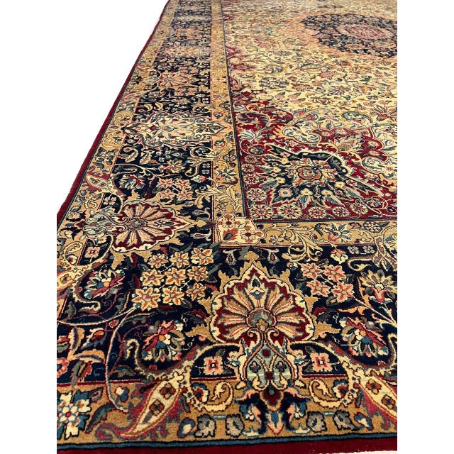Navy Blue Pasargad DC Fine Hand Knotted Antique Rug For Sale - Image 8 of 8