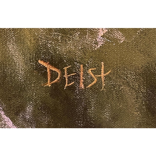 Realism Galloping Over Sage by Harold Deist | Oil on Canvas Horses running through sagebrush landscape For Sale - Image 3 of 3