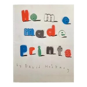 David Hockney " Home Made Prints " Vintage 1986 First Edition Lithograph Print Pop Art Exhibition Book