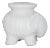 Elephant Garden Stool in White For Sale