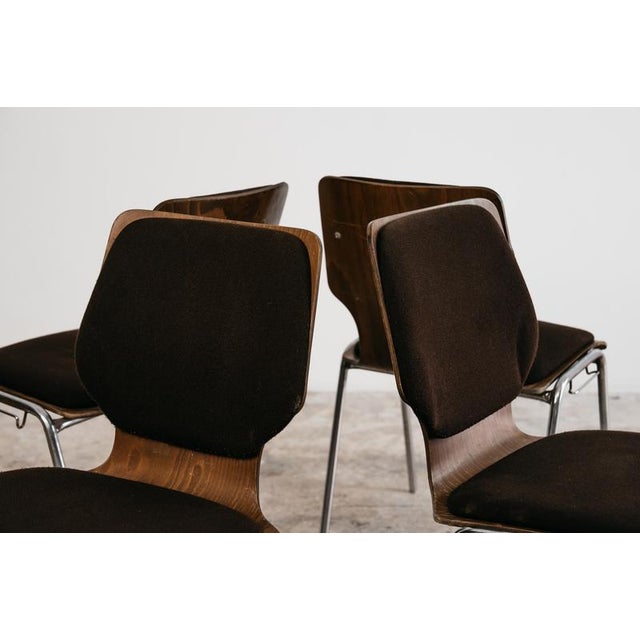 Vintage Office Chairs by Carlo Ratti, 1970s, Set of 4 For Sale - Image 4 of 18
