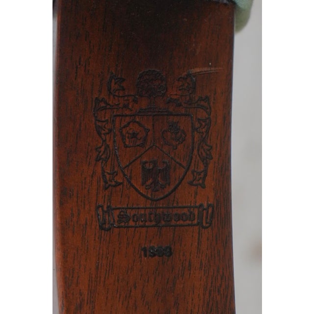 Brown Pair Southwood Chippendale Mahogany Library Armchairs For Sale - Image 8 of 18