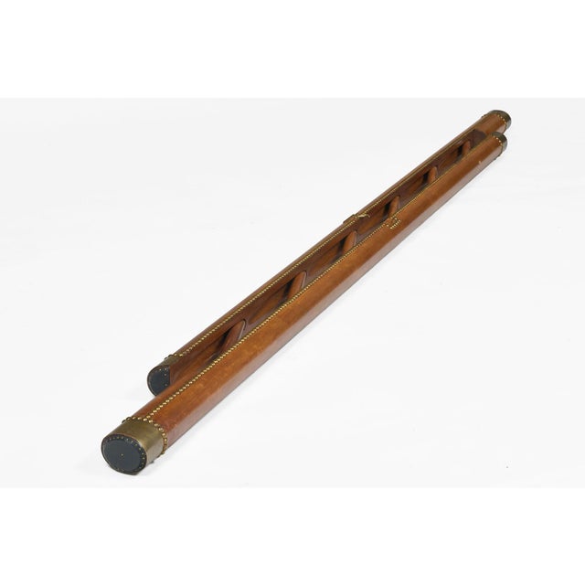 Leather Covered Pole Ladder For Sale In Boston - Image 6 of 10