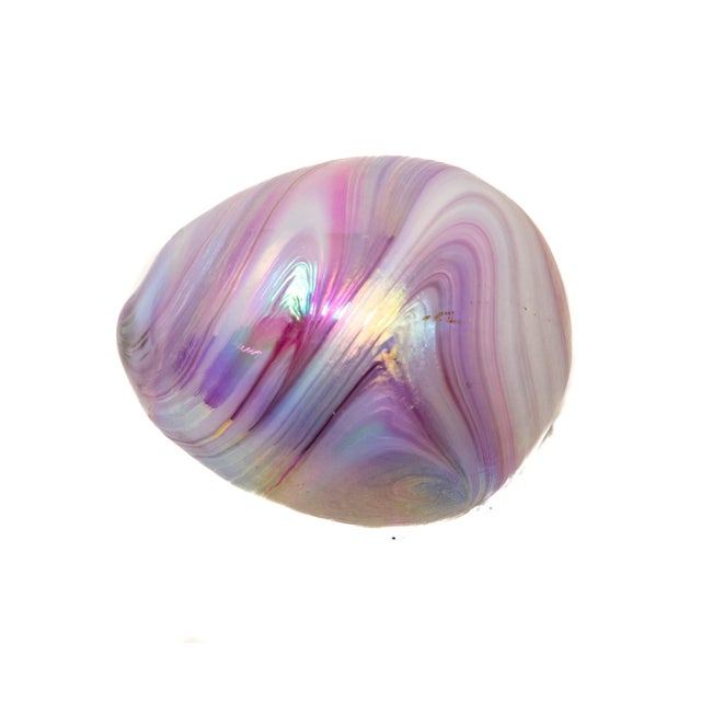 Mid 20th Century Art Glass Eggs- Set of 2 For Sale - Image 11 of 13