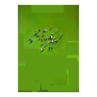 Green Lawn Modern Art Print on Aluminum For Sale