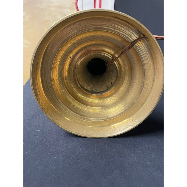 Mid 20th Century Asian Brass Lamp For Sale - Image 11 of 11