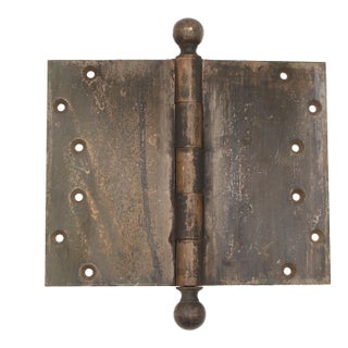 Vintage Bronze 10 X 8 In. Yale & Towne Butt Door Hinge For Sale
