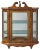 Traditional Melinda Wall Curio, Medium Brown For Sale - Image 3 of 3