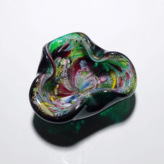 Mid-Century Modern Vintage Murano Glass Bowl 'Rest of the Day' by A.Ve.M. 1950s For Sale - Image 3 of 7