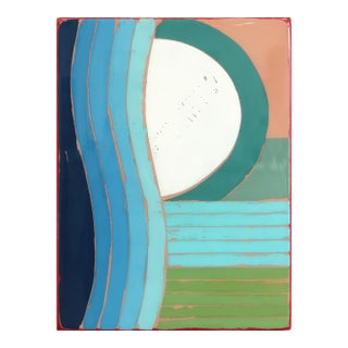 Time Zone 8 - Modern Resin Minimalist Rhythmic Geometric Abstraction Original Artwork by Ricky Hunt For Sale