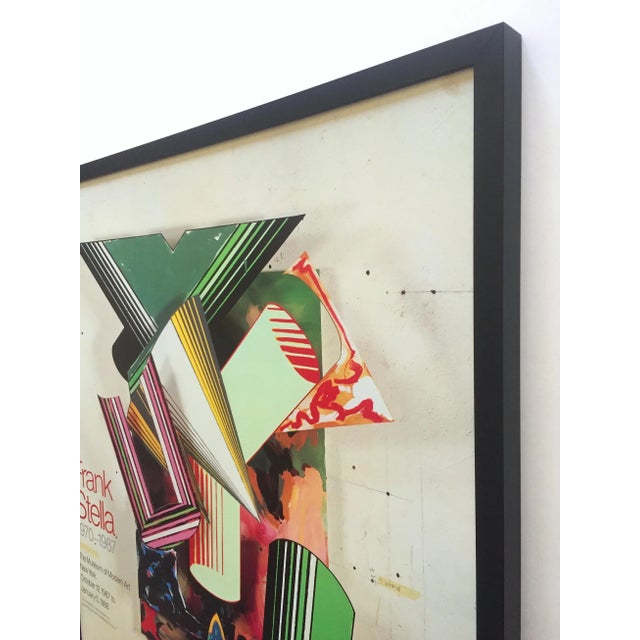 Frank Stella Vintage 1987 Lithograph Photo Print Framed Museum of Modern Art Collector's Exhibition Poster For Sale - Image 9 of 13