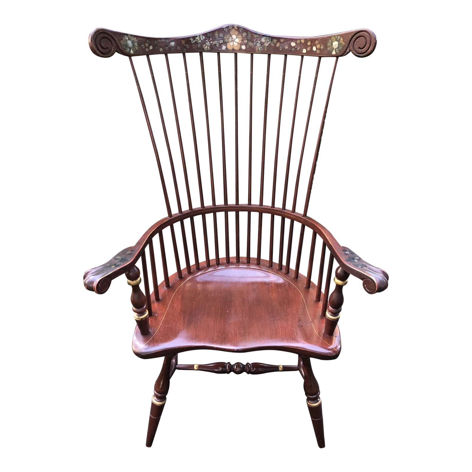 1970s Vintage Ethan Allen Chancellor Chair | Chairish