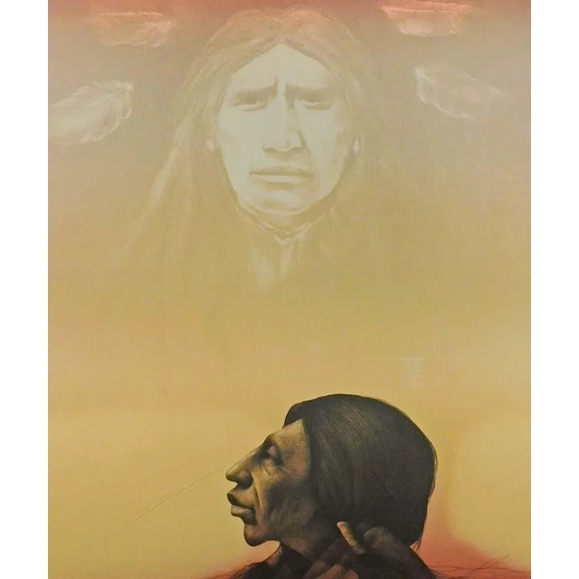 1980s Frank Howell Sky Prophet Hand Signed #51 Original Lithograph Art For Sale In Denver - Image 6 of 6