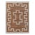 8x10Ft. Natural Brown Jute cream design Taureg Inspired Soumek Jute Hand Woven Rug For Sale