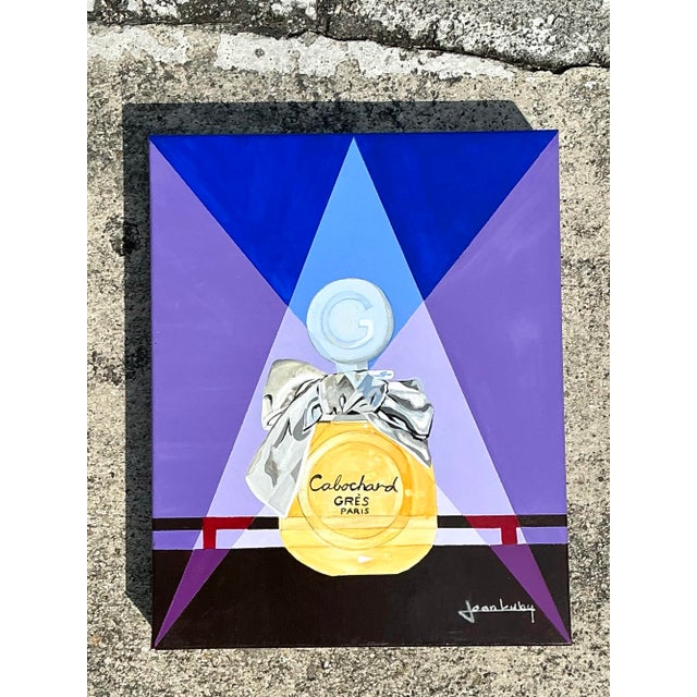 Vintage Bottle Original Oil Painting on Canvas For Sale In West Palm - Image 6 of 12