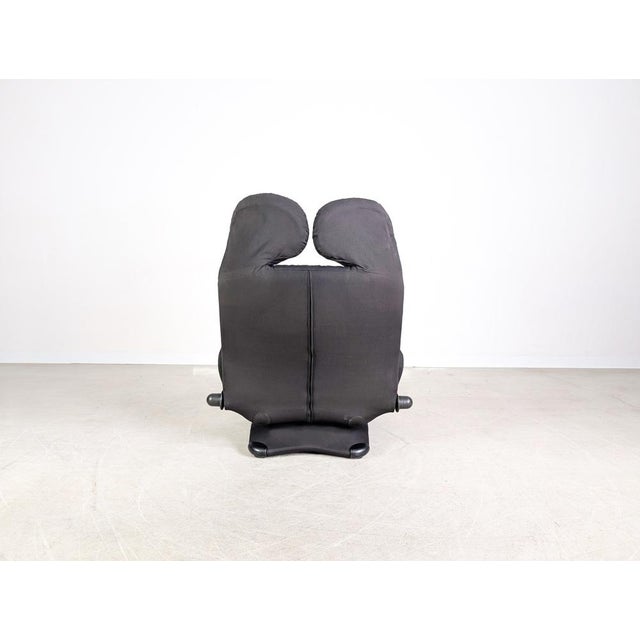 Wink Chair in Black Fabric from Cassina For Sale - Image 5 of 10