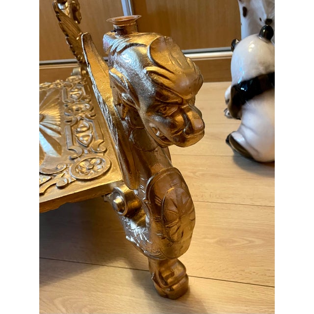 Gilded Flying Dragon Table, 1960s For Sale - Image 17 of 18