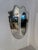 Italian Mid-Century Brass Framed Shield Form Wall Mirror, 1950s For Sale In Los Angeles - Image 6 of 7