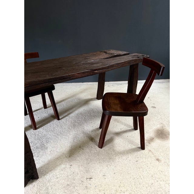 Brown Early 19th Century Handcrafted Carved Workbench For Sale - Image 8 of 18