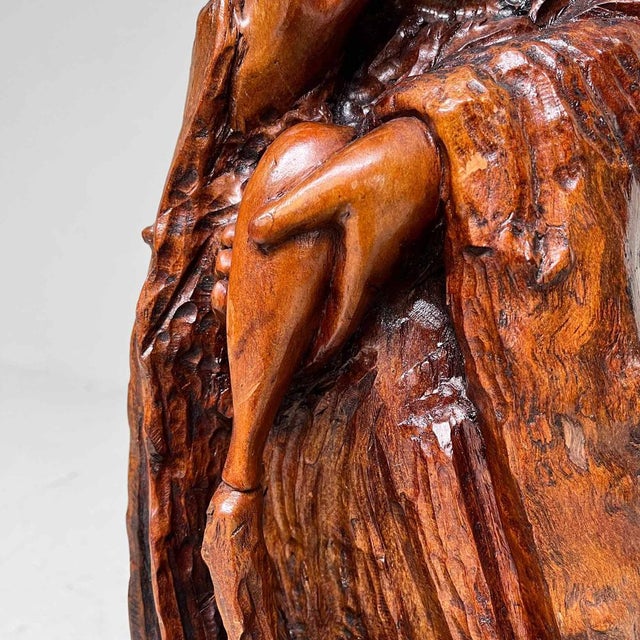 Large Wooden Goddess of Mercy Lord of Compassion Kannon Statue, Japan, 1800s For Sale - Image 6 of 18