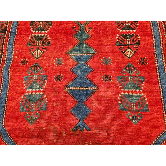 19th Century Handwoven Anatolian Village Rug. Handwoven Prayer Design, 3' x 5' For Sale - Image 15 of 18