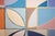 2026, Geometric Bauhaus Floral Painting on Canvas, Plucking Petals, Squares Grid by Natalia Roman For Sale - Image 4 of 8