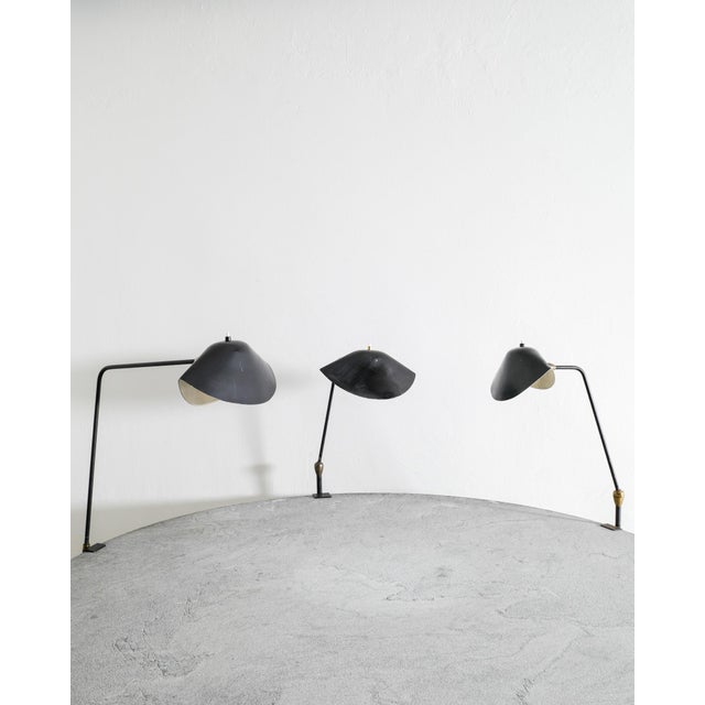 Black French Mid Century Agrafée Clip Lamp by Serge Mouille for Steph Simon France, 1950s For Sale - Image 8 of 9