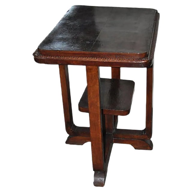 Art Deco Hungarian Wooden Coffee Table, 1930s For Sale