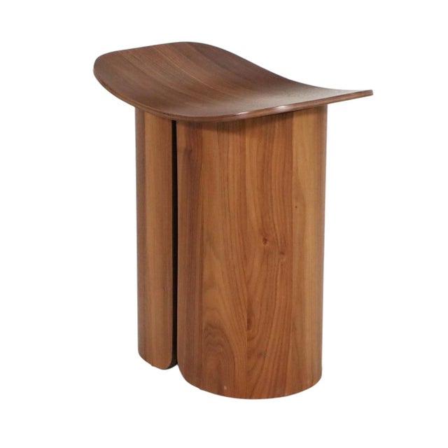 Wood Pair of Ligne Roset San Stools, Studio Klass – Walnut Bentwood For Sale - Image 7 of 12