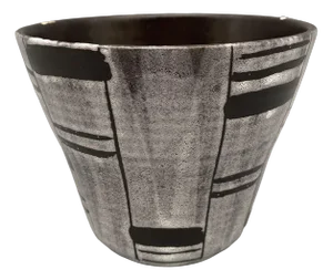 Mid-Century German Studio Ceramic Flowers Pot in Glazed Ceramics, 1950s