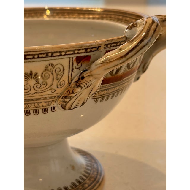 Ceramic Davenport (Staffordshire ) Neo-Classical Sauce Tureen. Pattern Number 6018, Circa 1845-1860 For Sale - Image 7 of 8