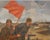 Campaign Soviet Army Oil Painting: Great Patriotic War, Ukrainian Artist (1990) 148-188 For Sale - Image 3 of 6