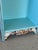 Vintage Grandfather Clock Bookcase With Seashell Mosaic Coastal Folk Art For Sale - Image 4 of 12