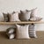 Gray Nadia Floral Linen Pillow For Sale - Image 8 of 9