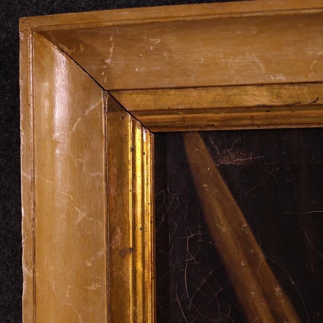 F. Bonati, Italian Interior Scene, 1913, Oil on Canvas For Sale - Image 11 of 16