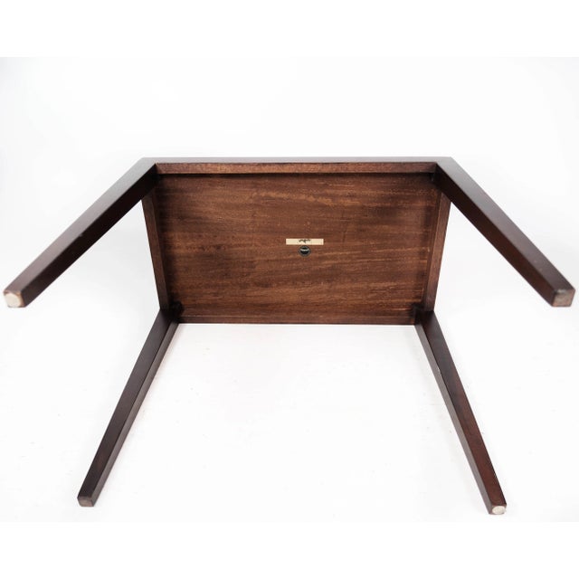 Wood Side Table in Mahogany by Severin Hansen for Haslev Furniture, 1960s For Sale - Image 7 of 11