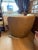 Sculptural swivel lounge chair in the Nautilus form Vladimir Kagan designed for Directional. This example was made by...