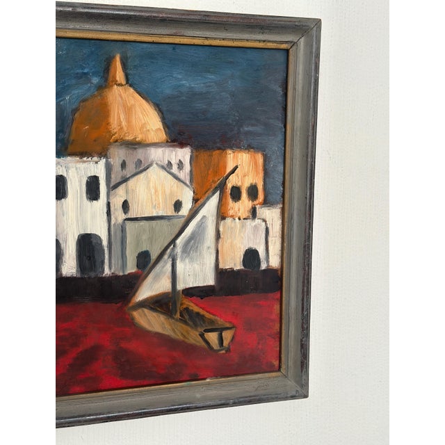 Malte Nyberg Tolf, Southern Motif, 1960s, Oil on Panel, Framed For Sale - Image 5 of 14