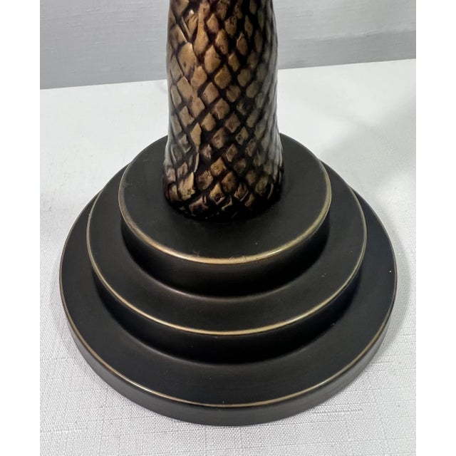 Hollywood Regency Vintage Palm Beach Regency Palm Tree Table Lamp For Sale - Image 3 of 7