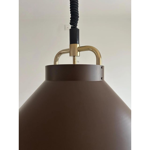 Rise-and-Fall Tarok Pendant Lamp by Jo Hammerborg for Fog & Mørup, 1970s For Sale - Image 6 of 12