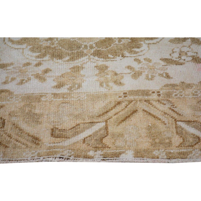 Vintage Turkish Anatolian Hand Knotted Wool Rug, 3'x10'6'' For Sale - Image 4 of 5