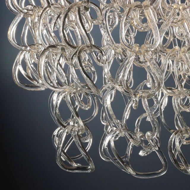 Glass Murano Glass Giogali Lamp by Angelo Mangiarotti for Vistosi, 1960s For Sale - Image 7 of 11