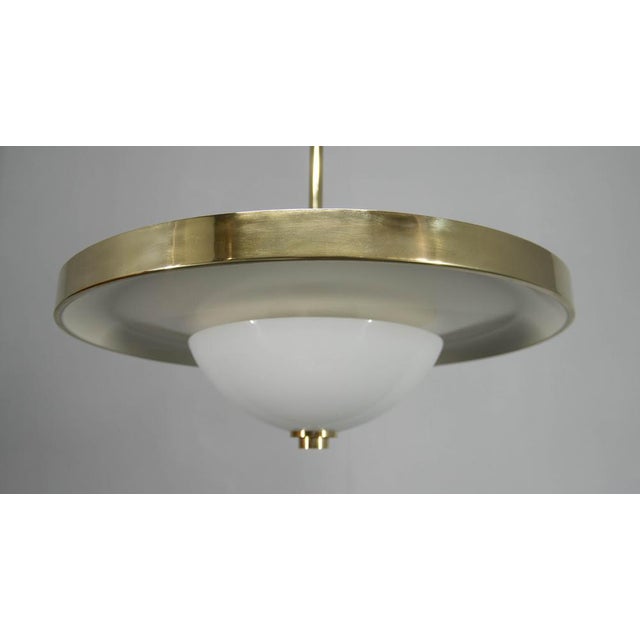 Bauhaus Brass Chandelier from Franta Anyz, 1930s For Sale - Image 14 of 18