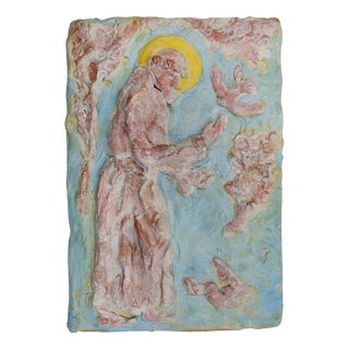 Sirio Pellegrini, Saint Francis, 1960s, Terracotta For Sale