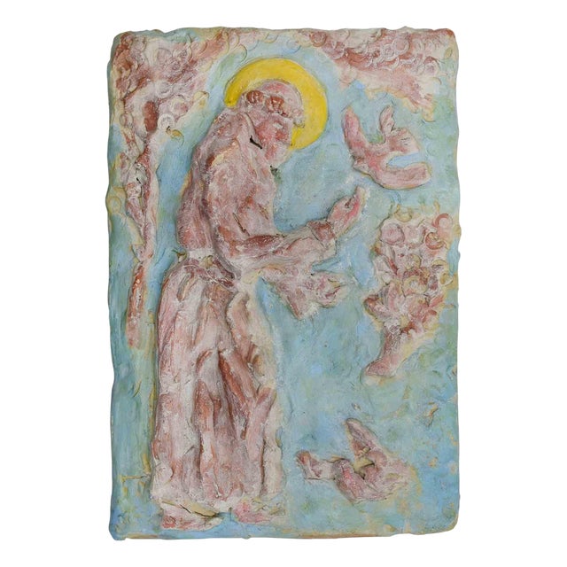 Sirio Pellegrini, Saint Francis, 1960s, Terracotta For Sale