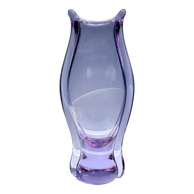 Bohemian Alexandrite Glass Vase by Miroslav Klinger, 1960s For Sale
