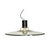 Large Chandelier in Thick Glass, Chrome and Black Lacquered Metal, Italy, 1970s For Sale - Image 9 of 11