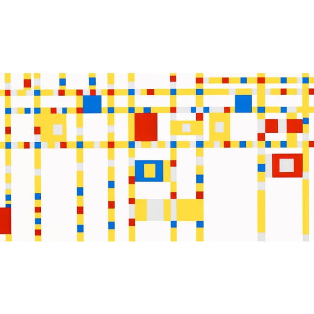Abstract 1967 Piet Mondrian "Broadway Boogie Woogie" Serigraph For Sale - Image 3 of 7